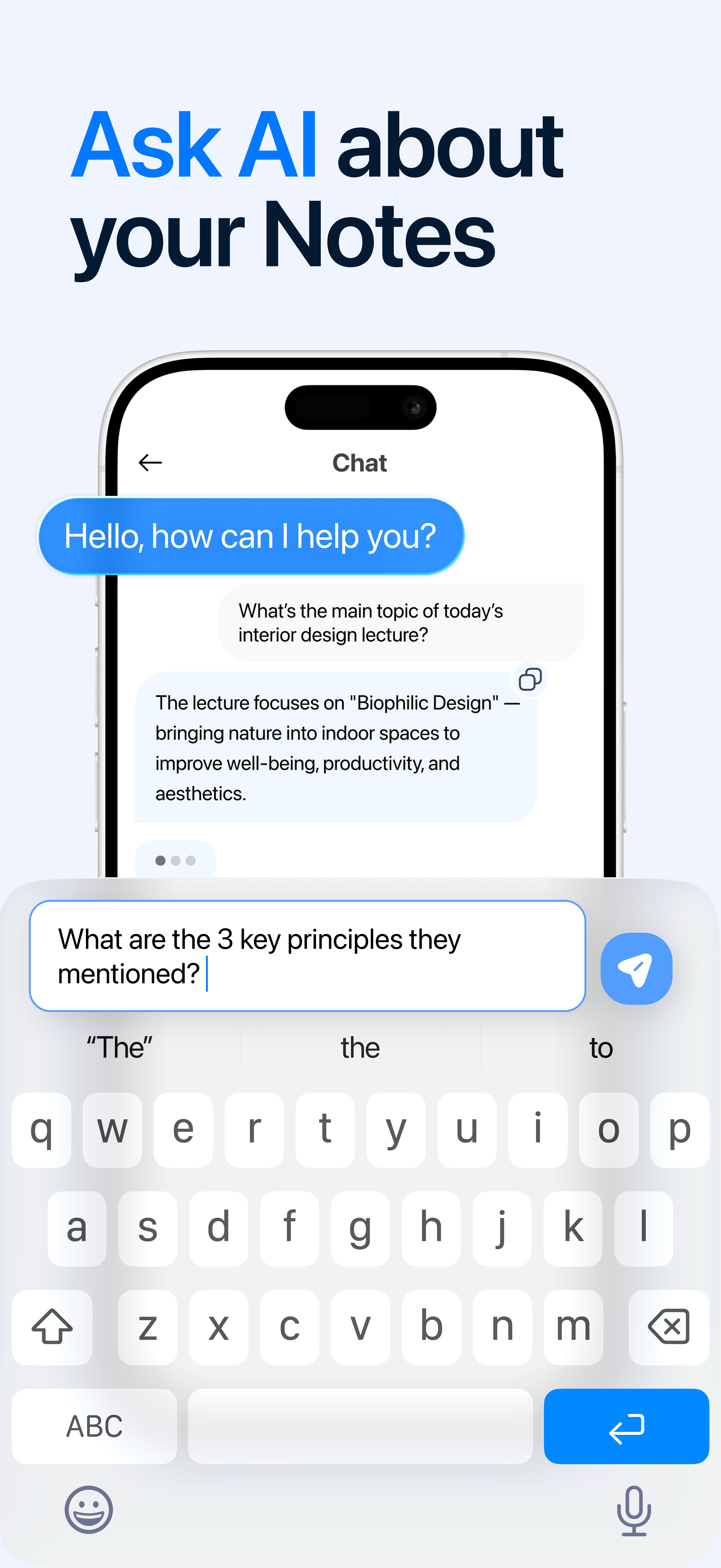 Ask AI about your notes
